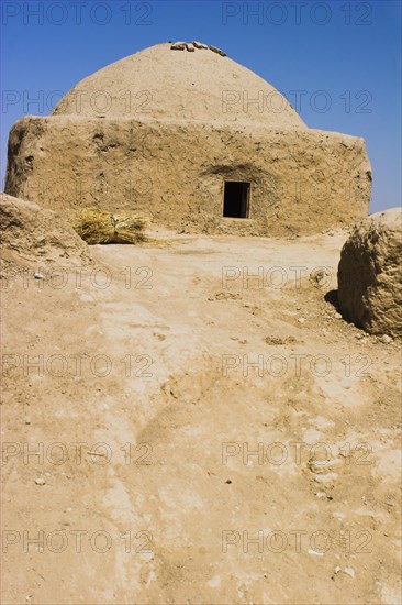 AFGHANISTAN, (Mother of Cities), Balkh, "Shrine at No-Gonbad Mosque (Mosque of Nine Cupolas) also known as Khoja Piada or Masjid-e Haji Piyada (Mosque of the Walking Pilgrim) Dates to the early 9th Century A.D. Earliest Islamic monument identified in Afghanistan, has influences from the Achaemenid, Graeco-Bactrain and Kushano-Sasanian periods, few dateable examples of mosque architecture exist anywhere in the world form this early periodes) "