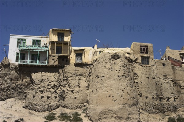 AFGHANISTAN, Ghazni, "Houses inside ancient walls of Citadel