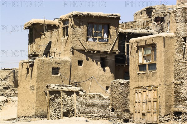 AFGHANISTAN, Ghazni, "Houses inside ancient walls of Citadel