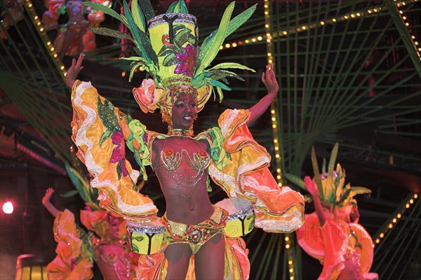 CUBA, Havana, Dancer performing at La Tropicana nightclub