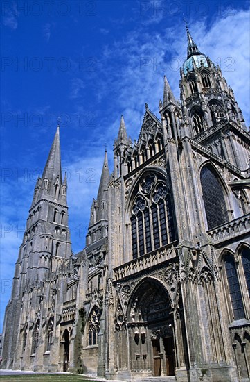 FRANCE, Normandy, Bayeux, Notre Dame Cathedral.