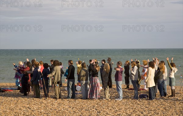 ENGLAND, East Sussex, Brighton, "Summer Solstice Open Ritual to celebrate the longest day, based on traditional pagan practice and western mysticism. Held near the Peace Angel on the seafront."