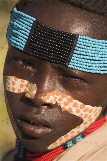 ETHIOPIA, Lower Omo Valley, Tumi, "Hamer Jumping of the Bulls initiation ceremony, Hamer girl"