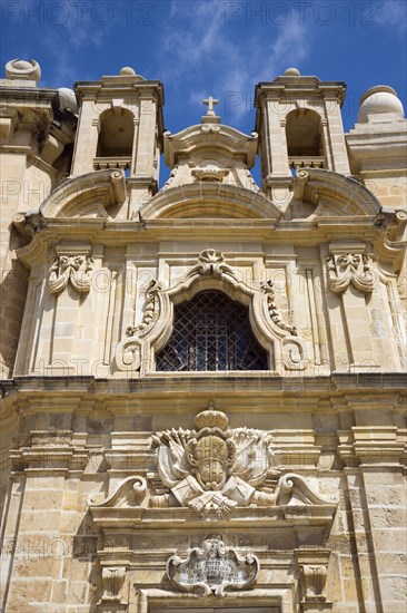 MALTA, Valletta, The Chapel dedicated to the Flight of The Holy Family To Egypt in the waterfront redevelopment of the old Baroque Pinto wharehouses below the bastion walls of Floriana beside the cruise ship terminal