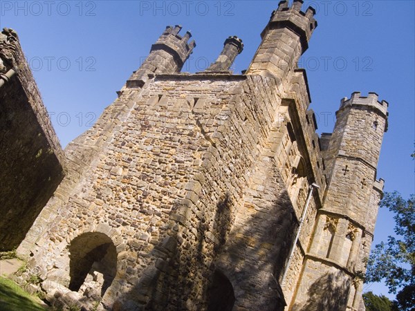 ENGLAND, East Sussex, Battle, Battle Abbey partially ruined abbey complex