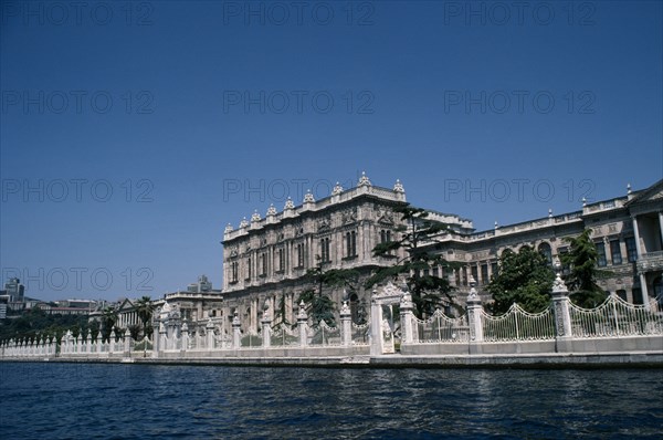 TURKEY, Istanbul, "The Dolmabahce Palace, the first European style palace in Istanbul. It was built by Sultan Abdulmecid between 1842 and 1853."