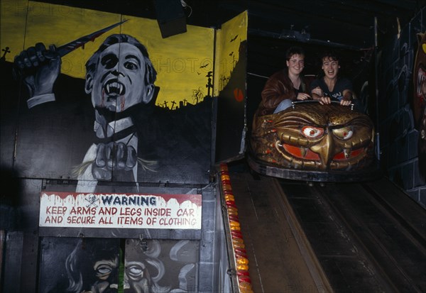 ENTERTAINMENT, Fairground, Rides, Ghost train car on Brighton Pier.