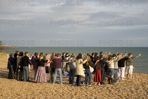 ENGLAND, East Sussex, Brighton, "Summer Solstice Open Ritual to celebrate the longest day, based on traditional pagan practice and western mysticism. Held near the Peace Angel on the seafront."