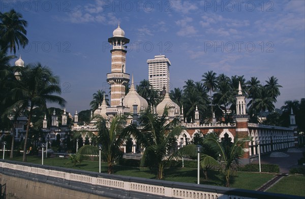 MALAYSIA, Kuala Lumpur, "Masjid Jamek or Friday Mosque, built in 1907 on the spot where the city’s founders first landed on the Muddy Confluence of 2 rivers."