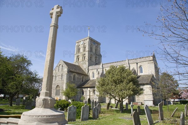 ENGLAND, West Sussex, Shoreham-by-Sea, "St Mary de  Haura a 900 year old Norman Church of England. The church was founded by Philip de Braose, whose father, William, had fought with William the Conqueror at Hastings in 1066."