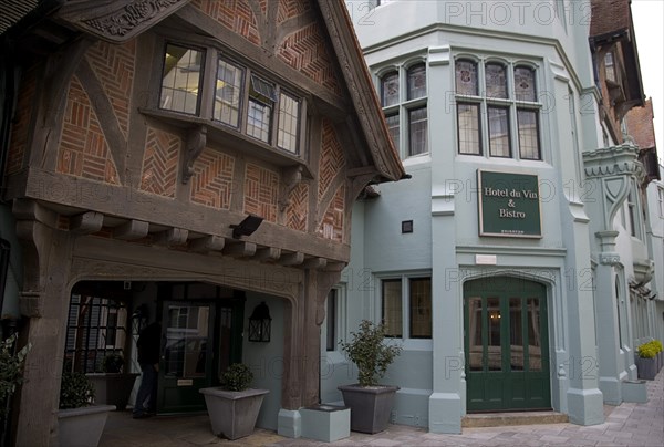 ENGLAND, East Sussex, Brighton, Exterior of the Hotel du Vin in Ship street.