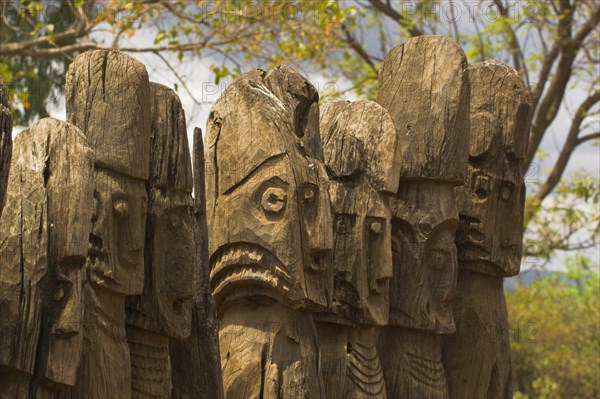 ETHIOPIA, South, Konso - Waga (Wakka, "Famous carved wooden effergies of Chiefs and Warriors, which are now becoming rare as many have been stolen by art collectors "