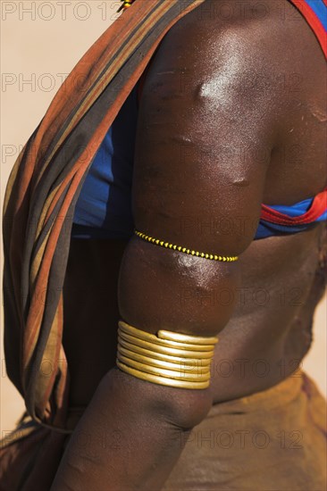 ETHIOPIA, Lower Omo Valley, Tumi, "Hamer Jumping of the Bulls initiation ceremony, Hamer girl"