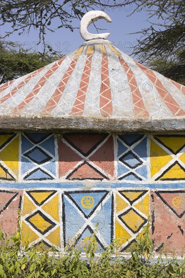 ETHIOPIA, Rift Valley, near Meki, Oromo graves