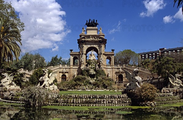 SPAIN, Catalonia, Barcelona, "Parc de la Ciutadella, Font Monumental."