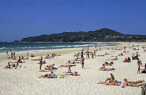 AUSTRALIA, New South Wales, Cape Byron, Beach at Byron Bay.