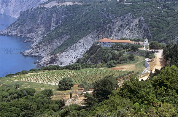 GREECE, Ionian Islands, Kefalonia, "Kipouria Monastery, Monastery of Our Lady."