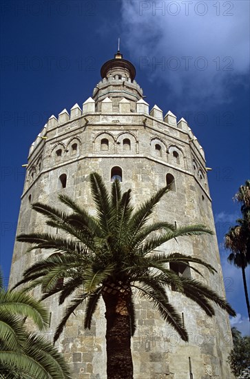 SPAIN, Andalucia, Seville, "Torre del Oro, Golden Tower"