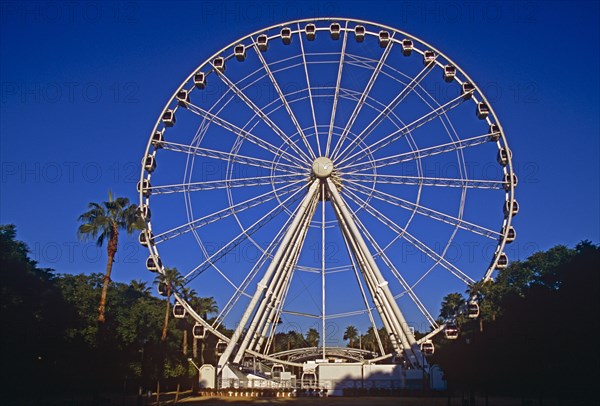 SPAIN, Andalucia, Seville, "The Wheel of Seville, Prado de San Sebastian."