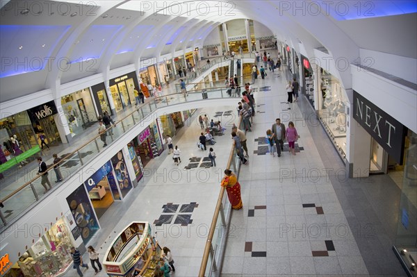 ENGLAND, East Sussex, Brighton, Interior of Churchill Square shopping centre mall.