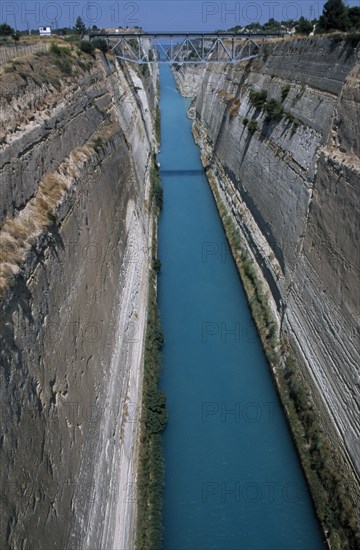 GREECE, Peloponese, Corinth, The Corinthian Canal