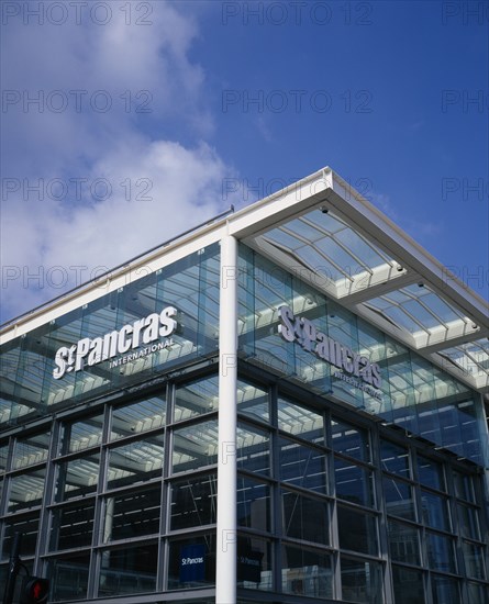 ENGLAND, London, St Pancras , St Pancras International exterior showing new security sealed terminal for Eurostar trains to continental Europe.