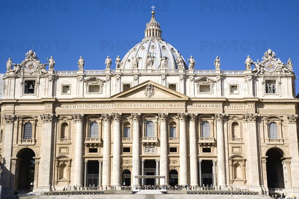 ITALY, Lazio, Rome, Vatican City The facade of the Basilica of Saint Peter