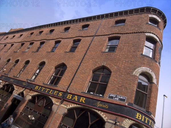 IRELAND, North, Belfast, Bittles bar next to entrance to Victoria Square on Upper Church Lane.