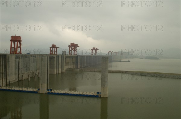 CHINA, Hubei , Sandouping, The Three Gorges Dam at Sandouping