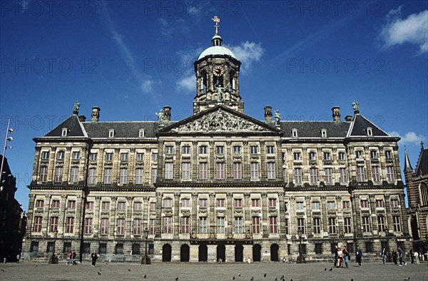 HOLLAND, Amsterdam , Dam Square and The Royal Palace. Koninklijk Paleis