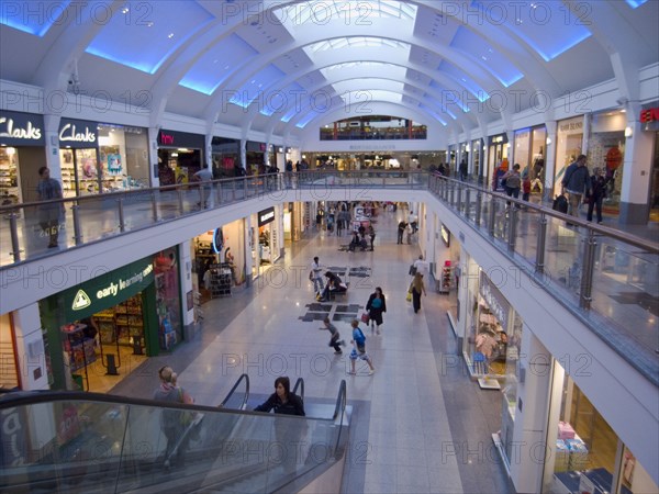 ENGLAND, East Sussex, Brighton, Churchill Square shopping centre interior.