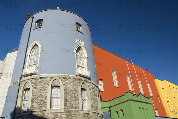 20093551 IRELAND Dublin Dublin Dublin Castle featuring the Bedford Tower and a colourful section