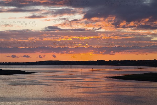 20093588 IRELAND Sligo Sligo  Sligo Bay at sunset from outskirts of Sligo town