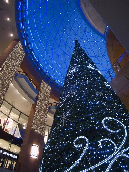 IRELAND, North, Belfast, Victoria Square shopping centre decorated for Christmas.