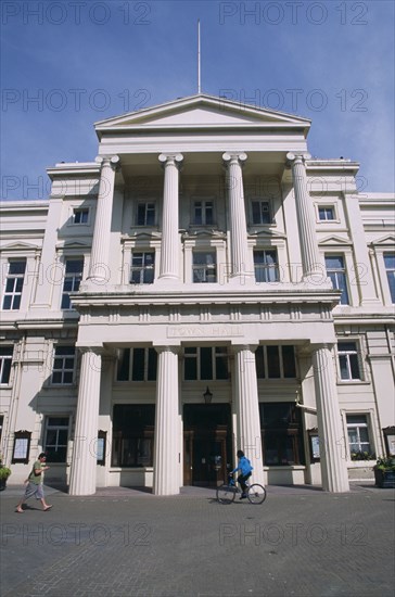 ENGLAND, East Sussex, Brighton, Town Hall entrance and facade.