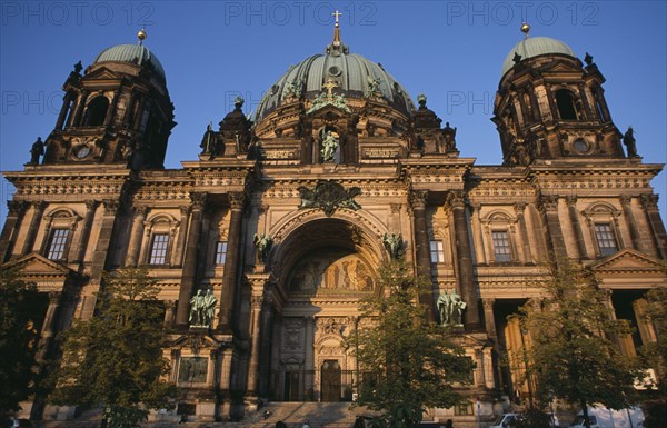 GERMANY, Berlin, Berlin Cathedral.  Baroque exterior of the Berliner Dom designed by Julius Raschdorff and completed in 1905.