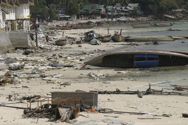 THAILAND, Koh Phi Phi, Tsunami. What was once paradise is now ruined. On the 6th of Jan