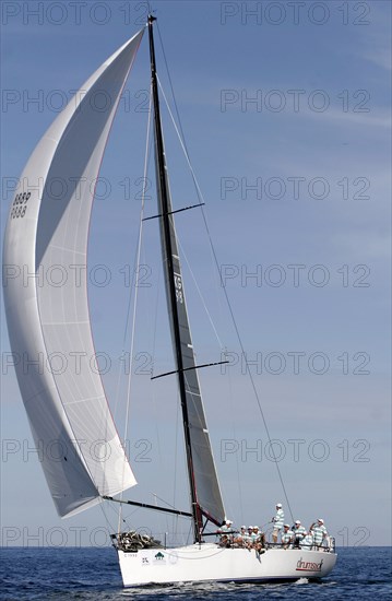 THAILAND, Phuket, "Phuket's King Cup ReggataThe Sylvia boat, a 143 foot yacht, with 25 crew, it raced in the Clasic Class, it was first launched in 1925. the captain is Bryce Rasmussen, from Australia. The 2nd Day of the races. Todays race is called. Royal Phuket Marina Race. Royal Phuket marina is another sponser of the event. They started just off Kata Beach, and went the Prapis around koh kaeo Noi, then Koh Hi, then Koh Aeo, Phuket, Thailand. The 19th Phukets kings Cup Reggata is held between the 3rd and the 10th of December."