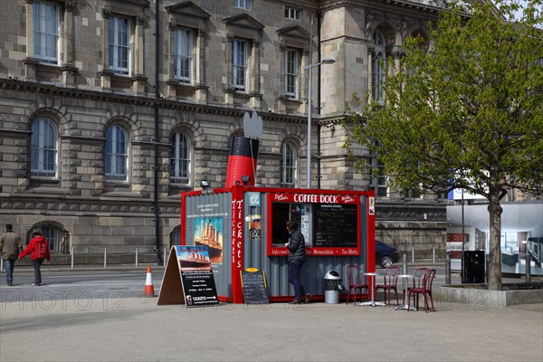 IRELAND, North, Belfast, "Donegall Quay, Ticket office for Titanic Town tours opposite the old Custom House."