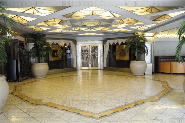 USA, California, Los Angeles, "Lobby entrance, 1927 Oviatt Building on S Olive St"