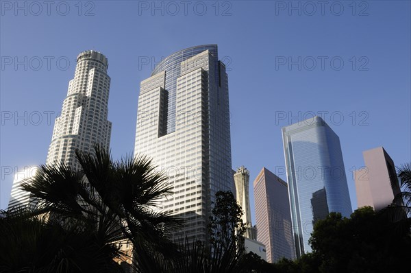 USA, California, Los Angeles, Skyscrapers of financial district downtown
