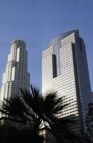 USA, California, Los Angeles, Skyscrapers of financial district downtown