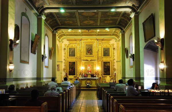 USA, California, Los Angeles, "Church interior, Plaza Catholic church"