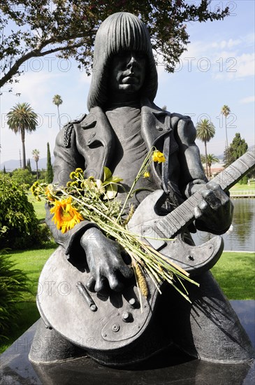 USA, California, Los Angeles, "Johnny Ramone grave, Hollywood Forever Memorial Park"