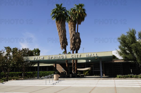 USA, California, Palm Springs, "Palm Springs City Hall, Palm Springs"