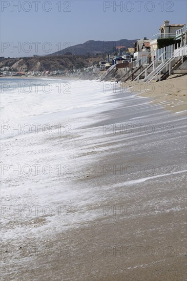 USA, California, Los Angeles, "Malibu Colony beach, Malibu"