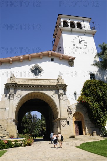 USA, California, Santa Barbara, "County Courthouse, Santa Barbara"