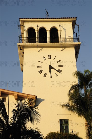 USA, California, Santa Barbara, County Courthouse.