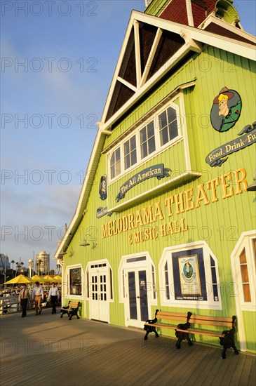 USA, California, Los Angeles, "Shoreline Village scene, Rainbow Harbour, Long Beach"