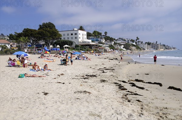 USA, California, Los Angeles, "Beach scene, Laguna Beach"